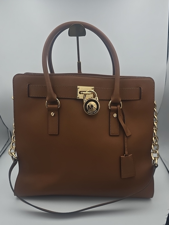 Michael Kors Handbags - Michael Kors Brown Leather Large Hamilton Satchel W/ Gold Hardware (NWOT)✨️🤎✨️